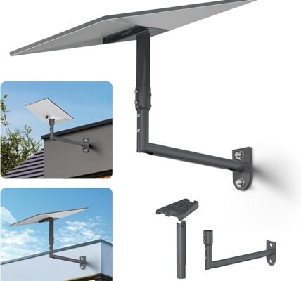 Starlink Gen 3 Mount, 360° Adjustable V3 Starlink Wall Mount, Starlink Gen3 Pole Mounting Kit with Starlink Gen 3 Pipe Adapter for Gen3/Gen 2/Mini Starlink Internet Kit Satellite