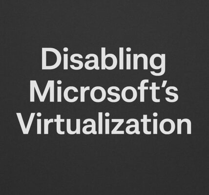 Disabling Microsoft Virtulization
