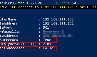 Test if a Network Port Is Open